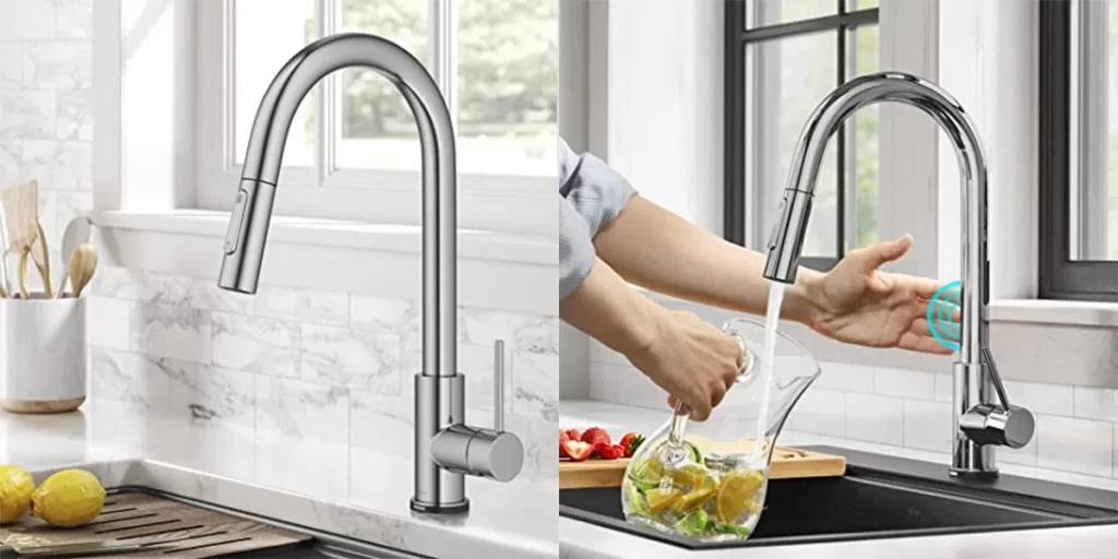 Kraus KPF-2620-FF-100BB Oletto Pull-Down Kitchen Purita Water Filter Faucet Combo