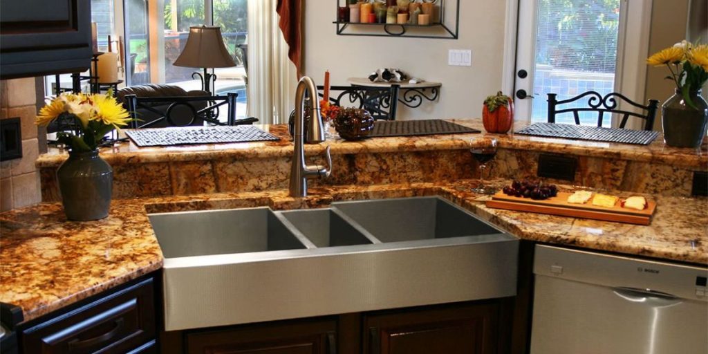 custom triple bowl stainless steel kitchen sink