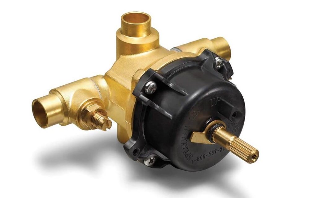 pressure balanced shower valve