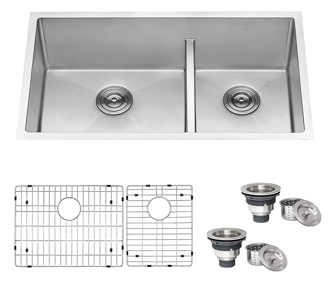 ruvati rvh7419 model double bowl stainless steel kitchen sink