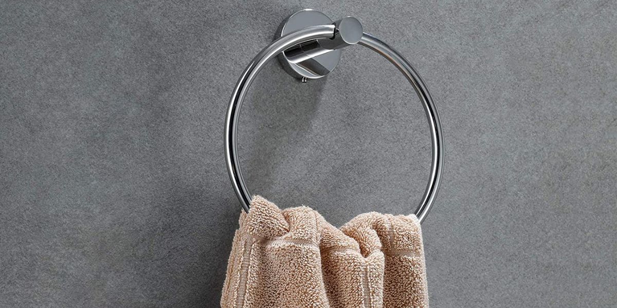 Contemporary Bathroom Hand Towel Ring, Hand towel for bathroom