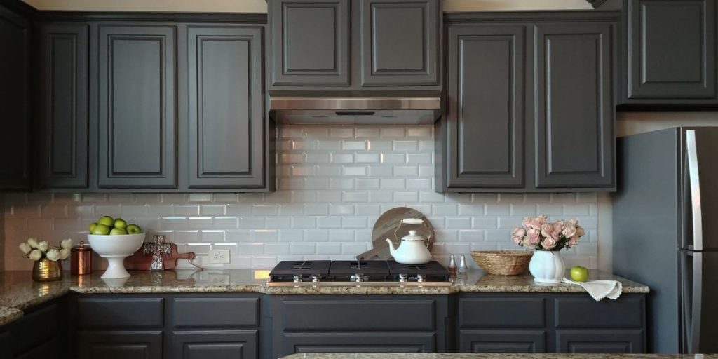 charcoal color cabinet for kitchen