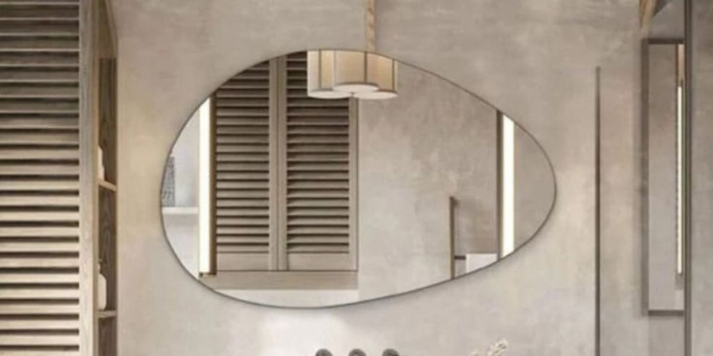 Asymmetrical or Irregular Mirror Waterdrop Shaped Mirror | Mirror wall bedroom, Living room mirror