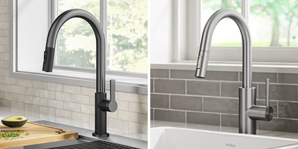 Moen Adler Spot Resist Stainless One-Handle High Arc Kitchen Sink Faucet with Power Clean