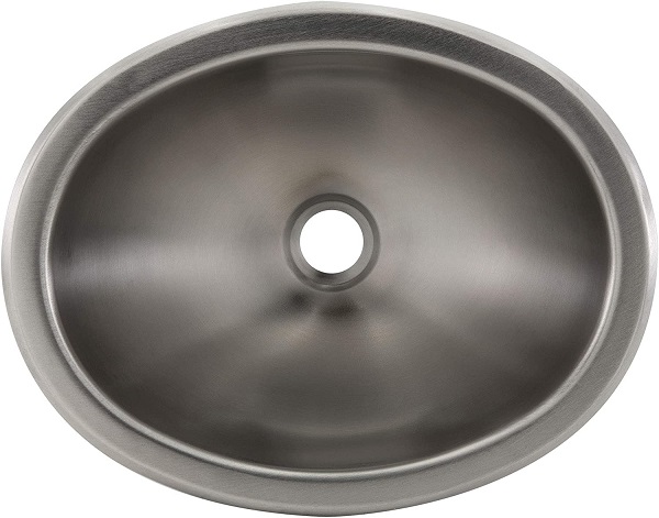 RecPro RV 10" x 13" Stainless Steel Oval Sink | Single RV Kitchen Sink | RV Sink | Camper Sink | Single Bowl Sink (No Faucet)