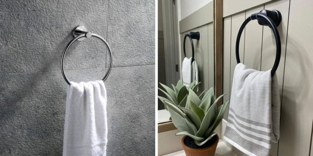 Wall-Mounted Bathroom Towel Hook Ring
