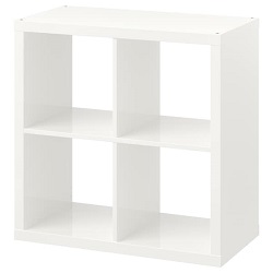 kallax shelf unit high gloss white