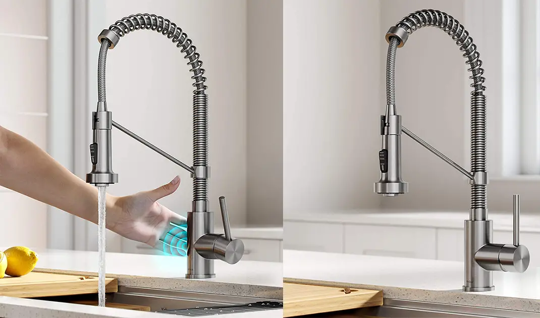 touch of technology hands-free touch-activated faucet