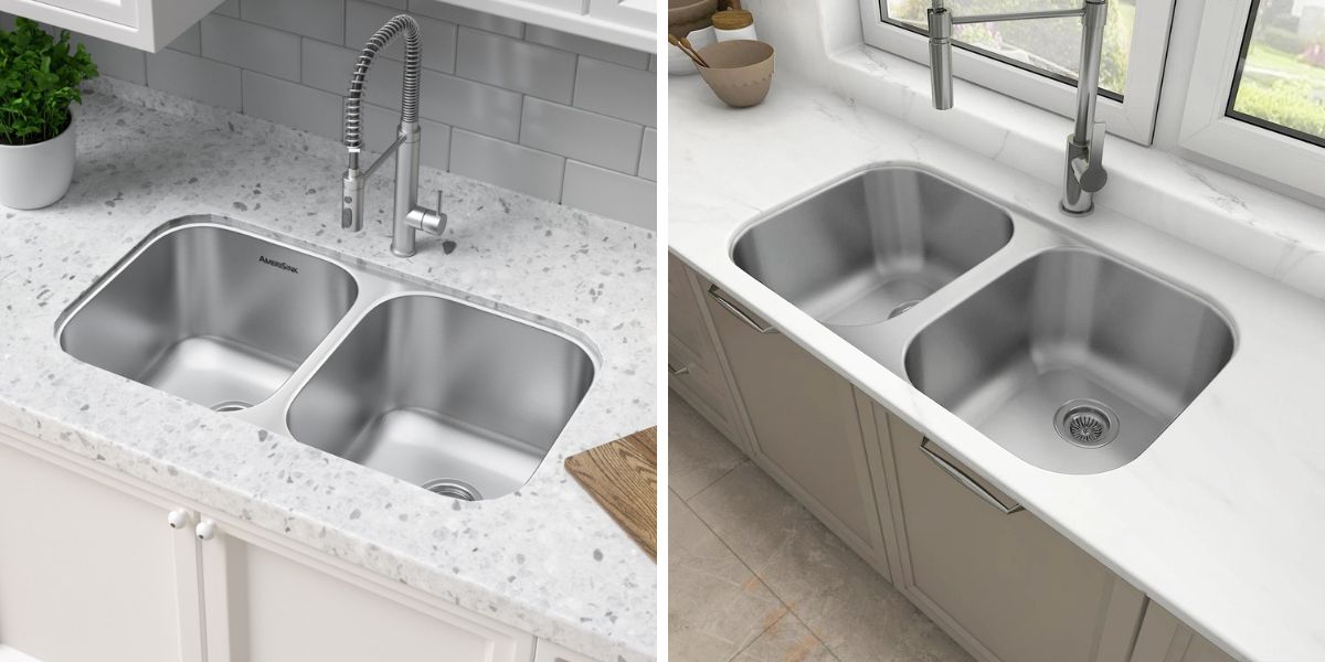 best double bowl undermount kitchen sink