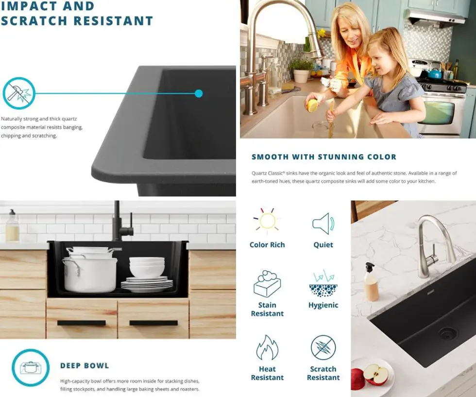 Quartz Sink Reviews Quartz Sinks Pros & Cons and Guide