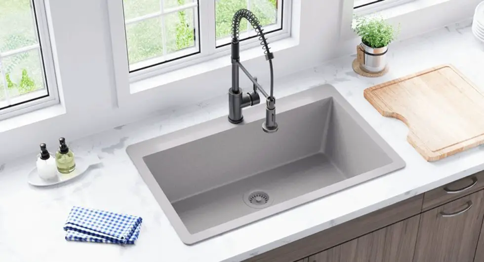 Quartz Sink Reviews Quartz Sinks Pros Cons And Guide   Quartz Kitchen Sink 980x531 