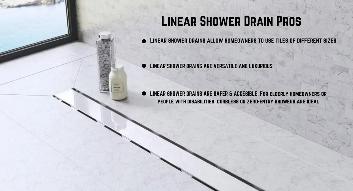linear shower drain pros