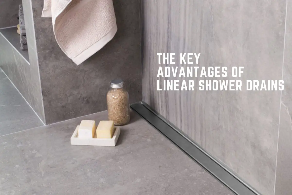 Various types of linear shower drains