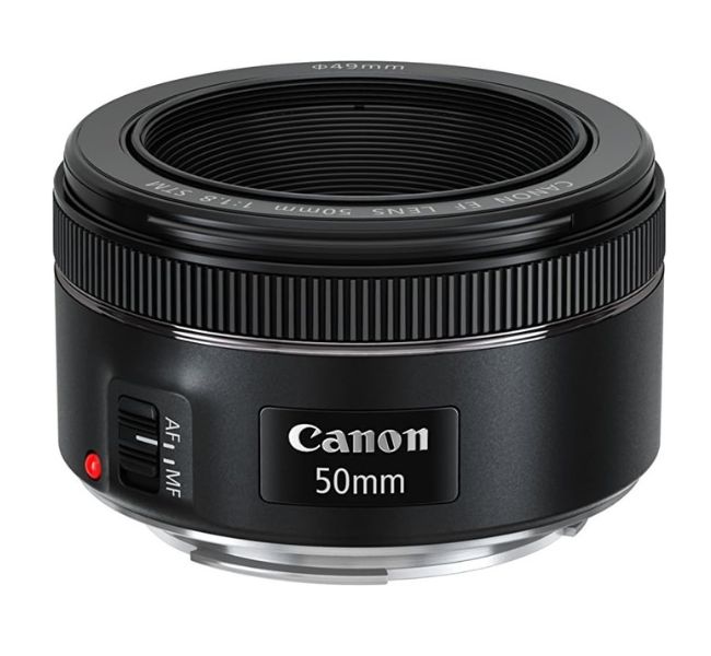 Canon EF 50mm f/1.8 STM Lens for portraits, action, and night time photography